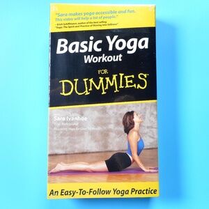 Basic Yoga Workout for Dummies NEW SEALED VHS Tape Sara Ivanhoe Fitness